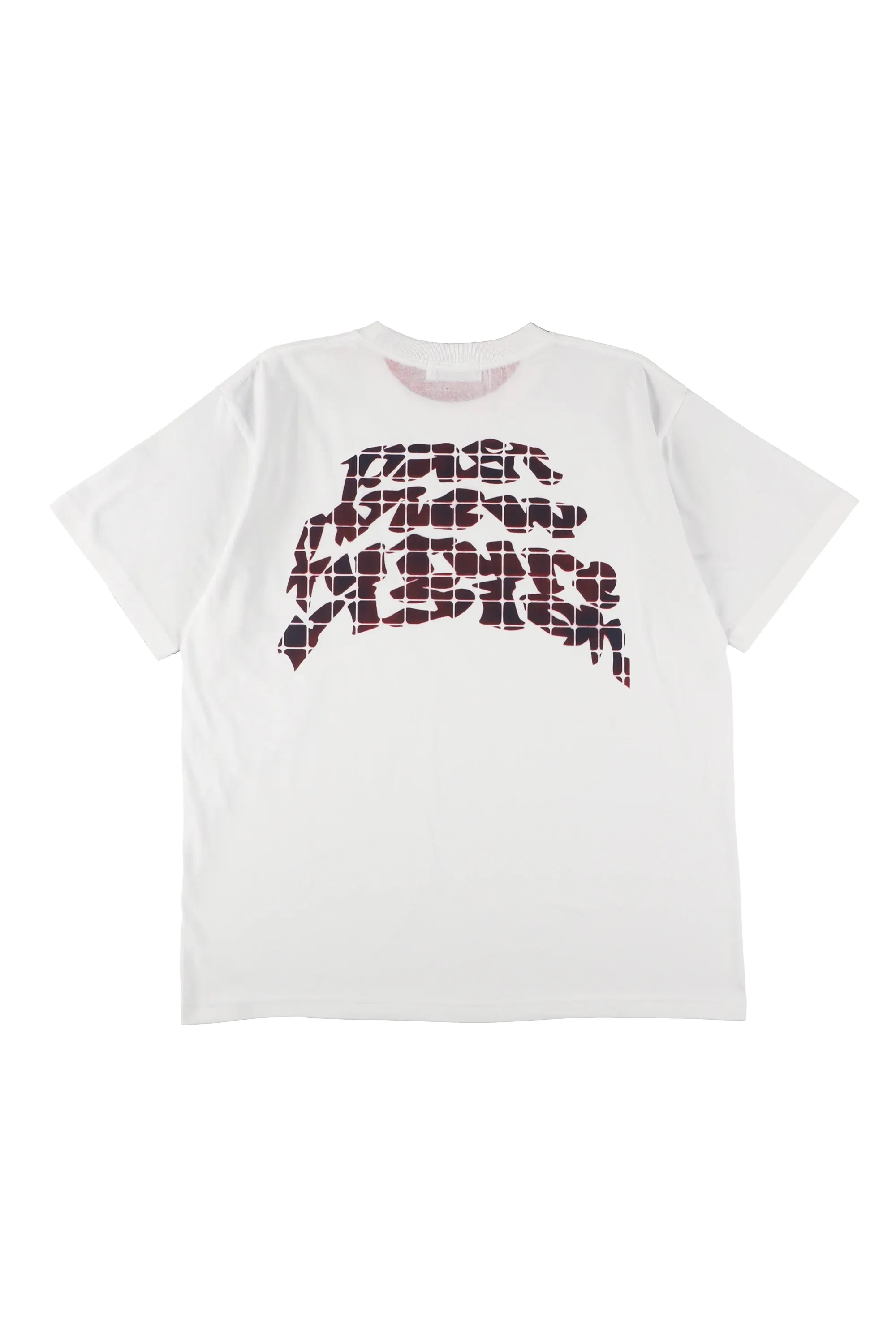 STENCIL RAGLAN S/S TEE WHITE