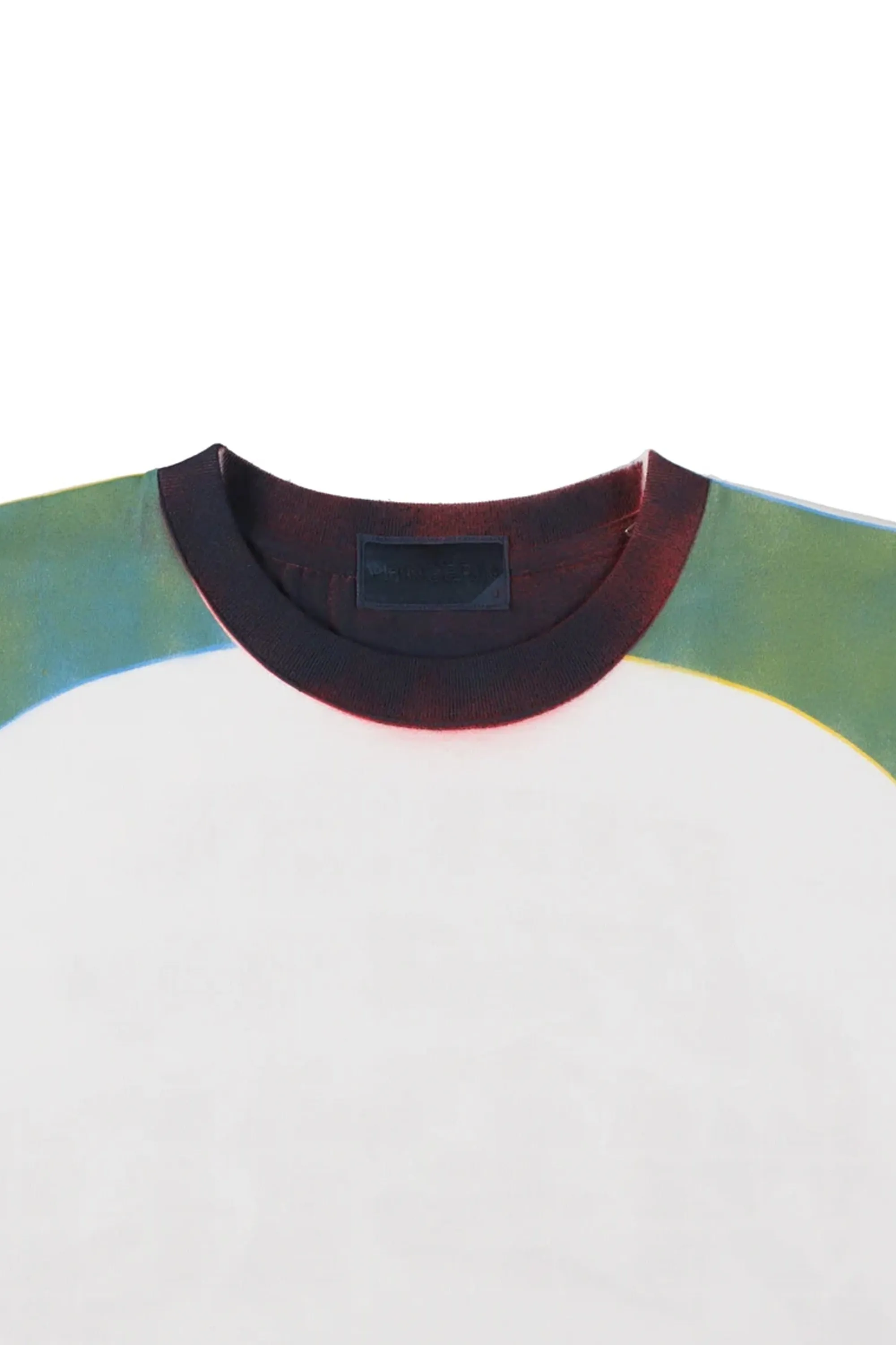 STENCIL RAGLAN S/S TEE WHITE
