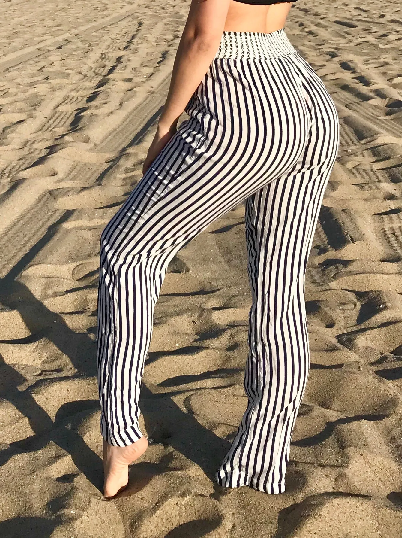 Stripe Palazzo Pants