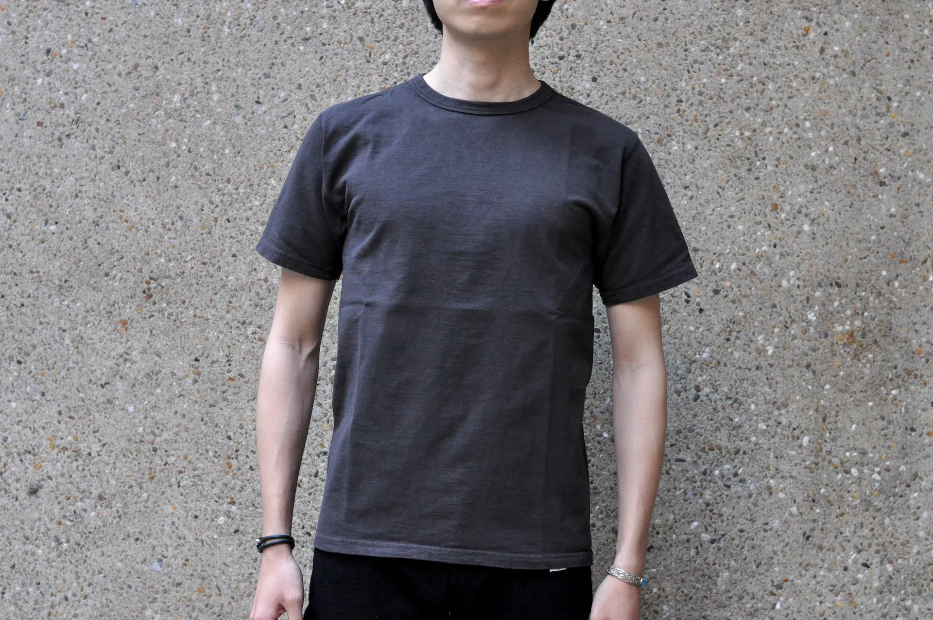 Studio D'Artisan 9oz 'Tsuri-Ami 'Loopwheel Tee (Charcoal)