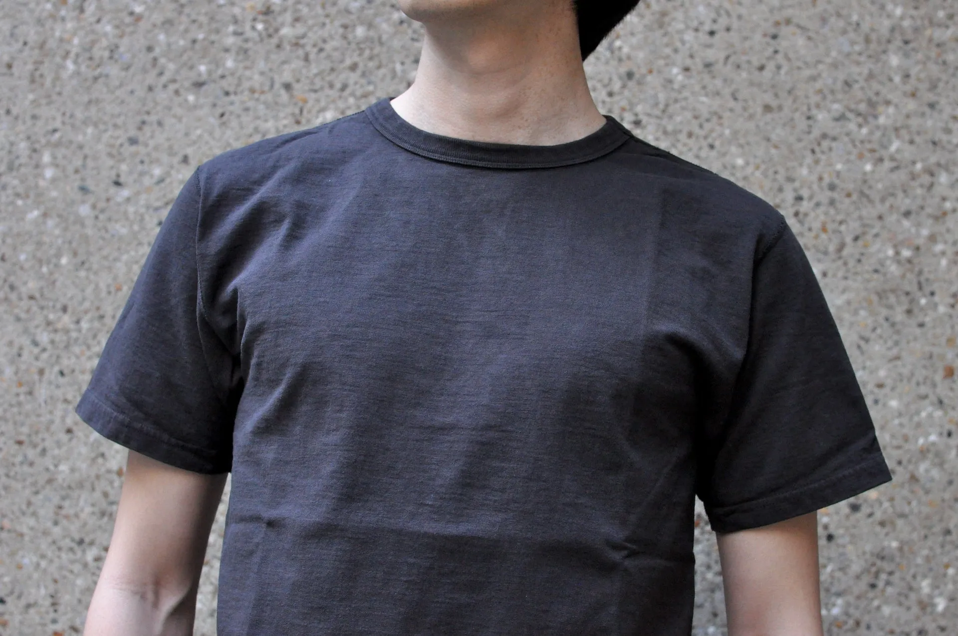 Studio D'Artisan 9oz 'Tsuri-Ami 'Loopwheel Tee (Charcoal)