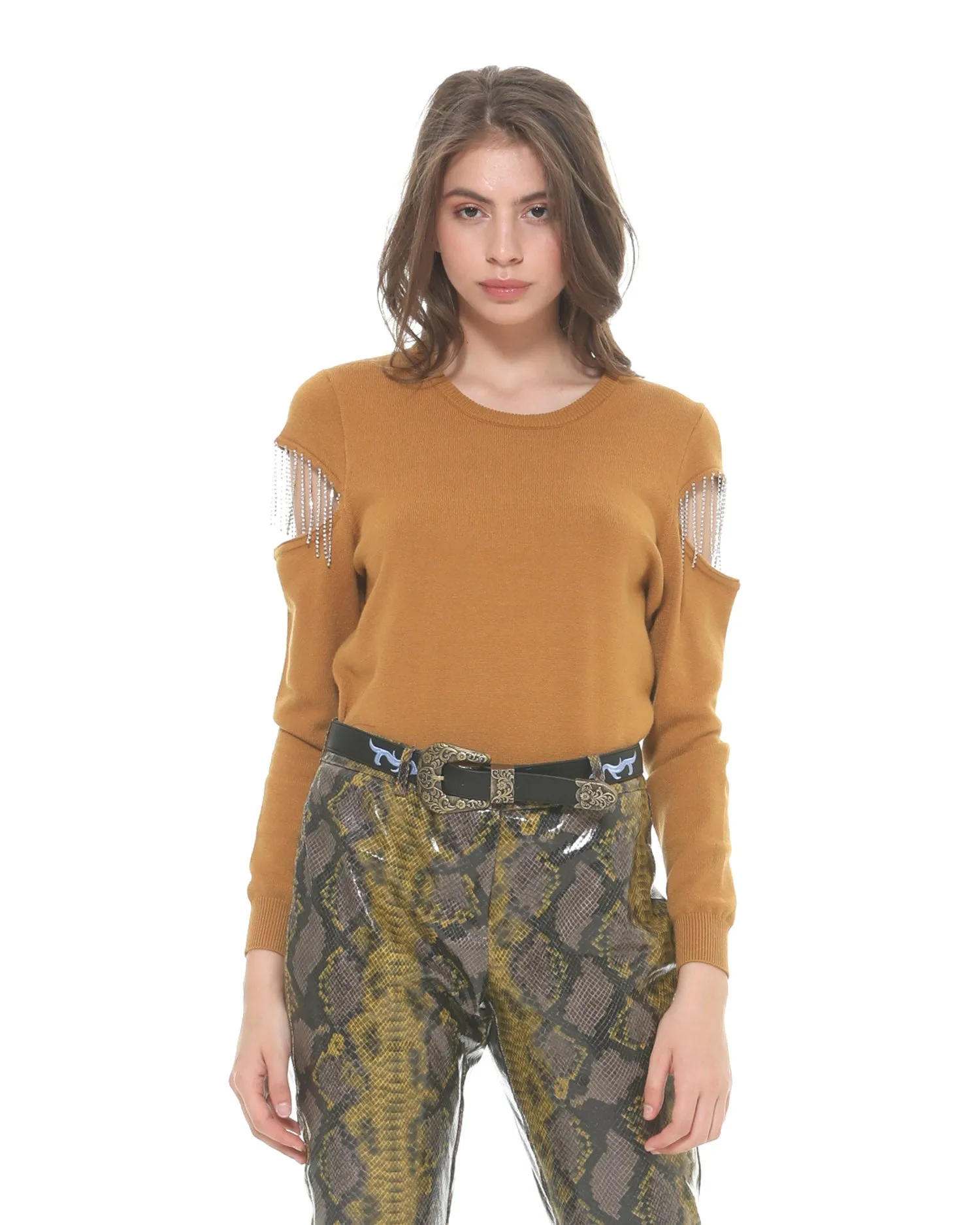 Sweater with glitter detail