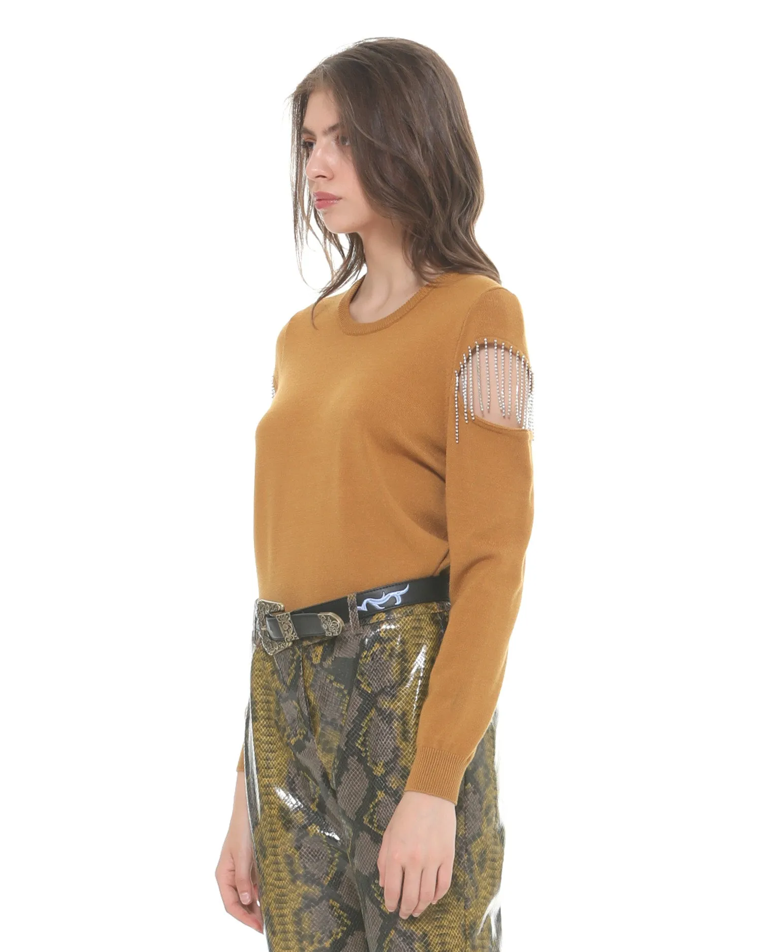 Sweater with glitter detail