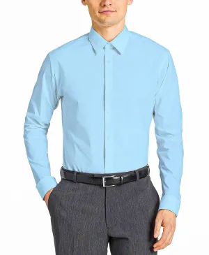 Tazzio Office Dress Shirts, Sky Blue