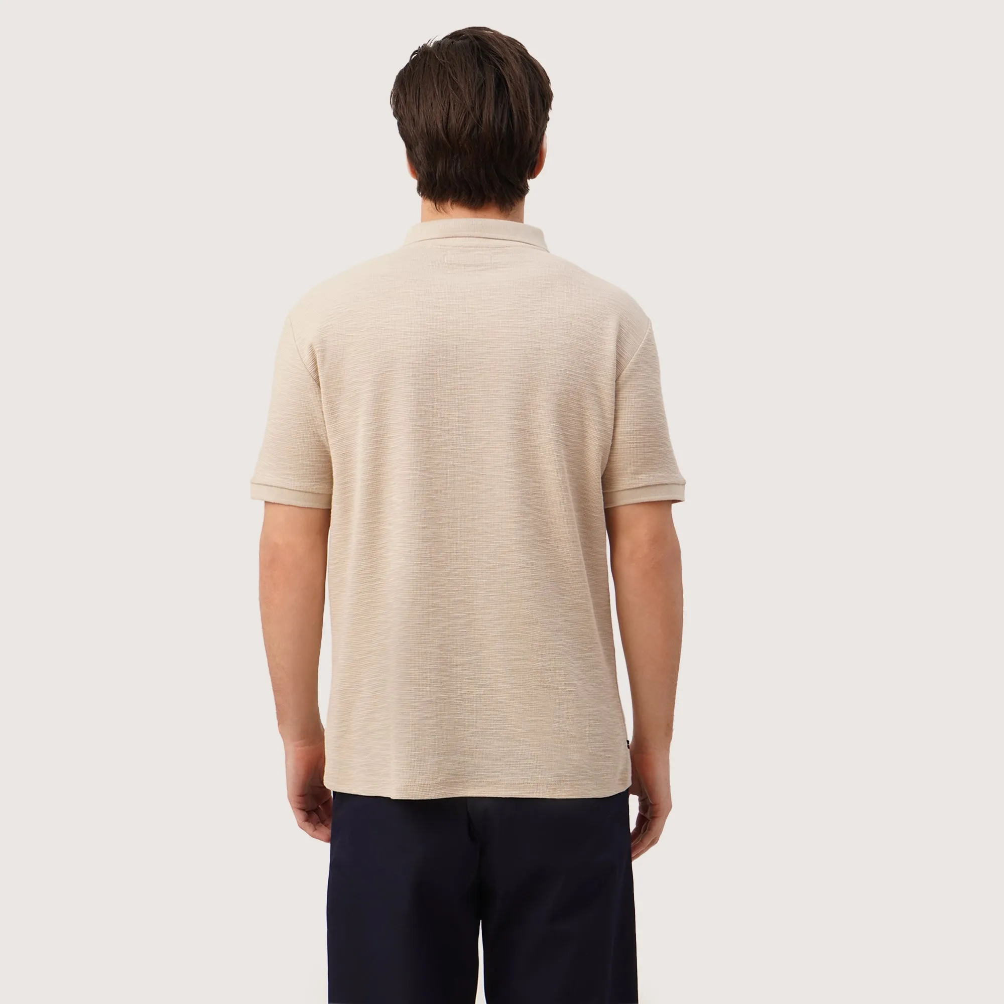 Textured Knit Polo