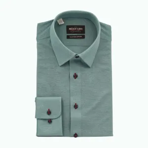 The Athleshirt - Cotton Knit Teal Shirt