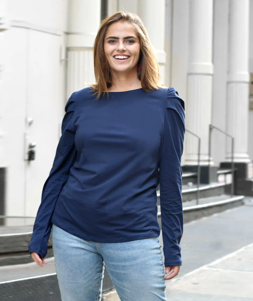The AUDREY top in Navy