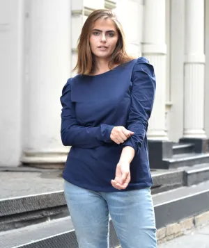 The AUDREY top in Navy The AUDREY top in Navy