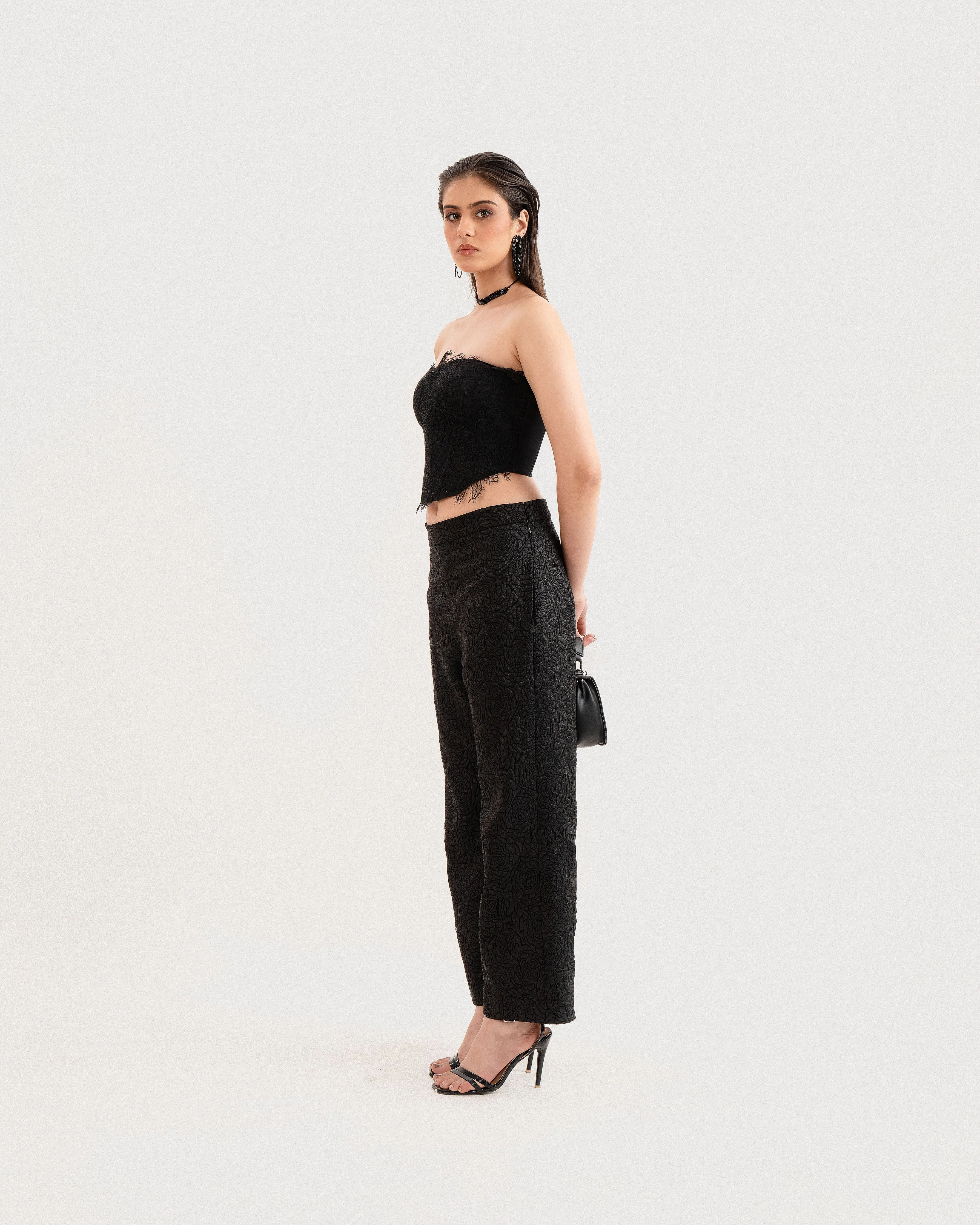 The Jaquard Noir Pant