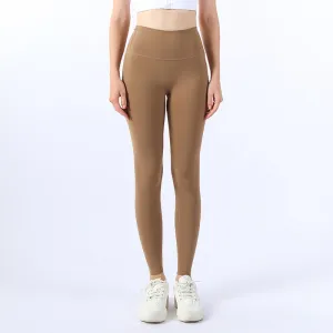 TikTok Leggings No size nude yoga pants Women's high-waisted Lycra sports peach butt shark pants tight fitness can be cut bottoms