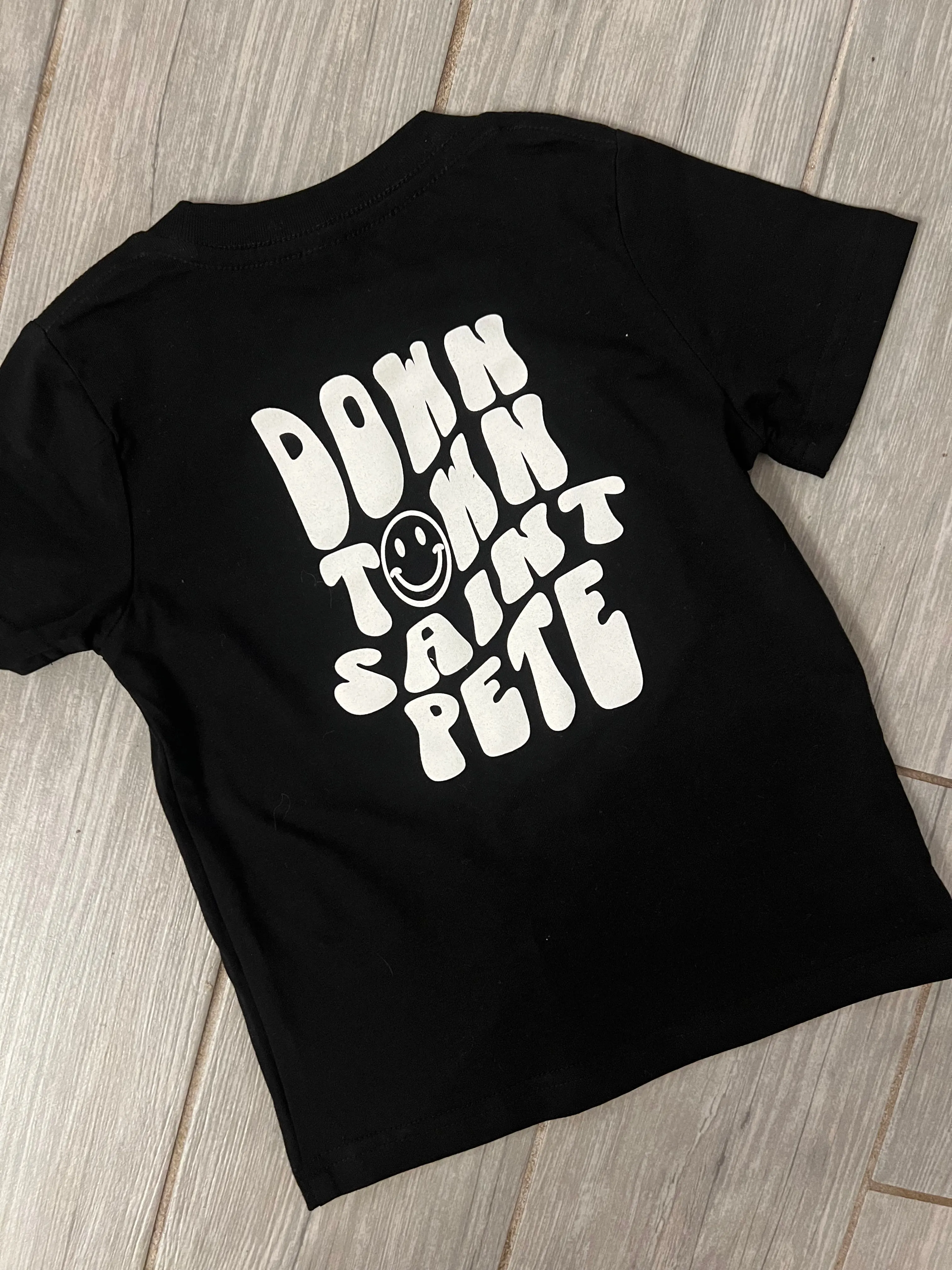 Toddler Downtown Saint Pete Tee (Black/White)