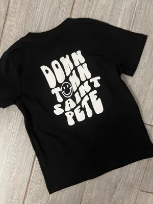 Toddler Downtown Saint Pete Tee (Black/White)