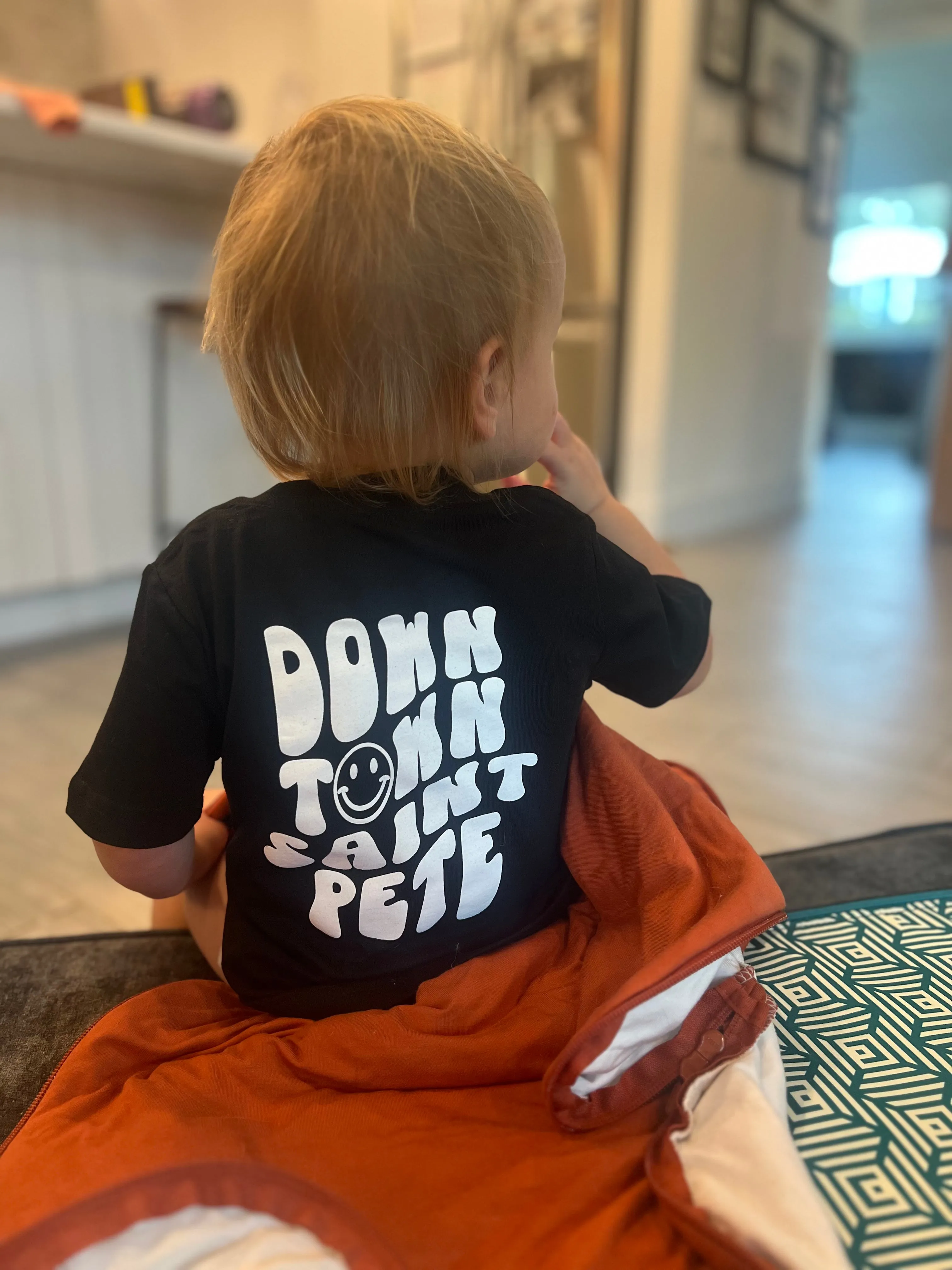 Toddler Downtown Saint Pete Tee (Black/White)