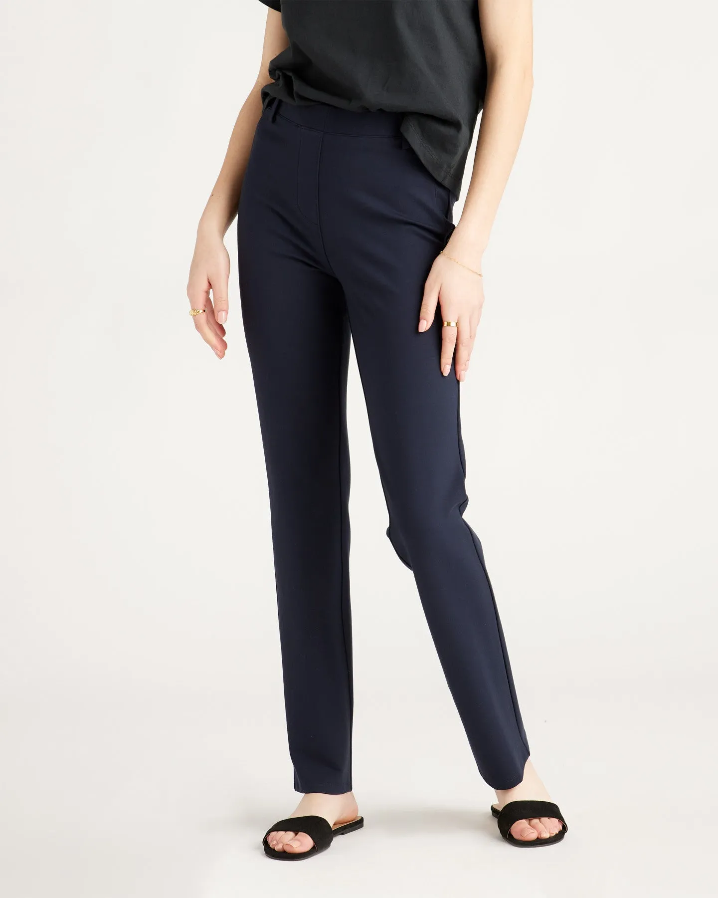 Ultra-Stretch Ponte Straight Leg Pants