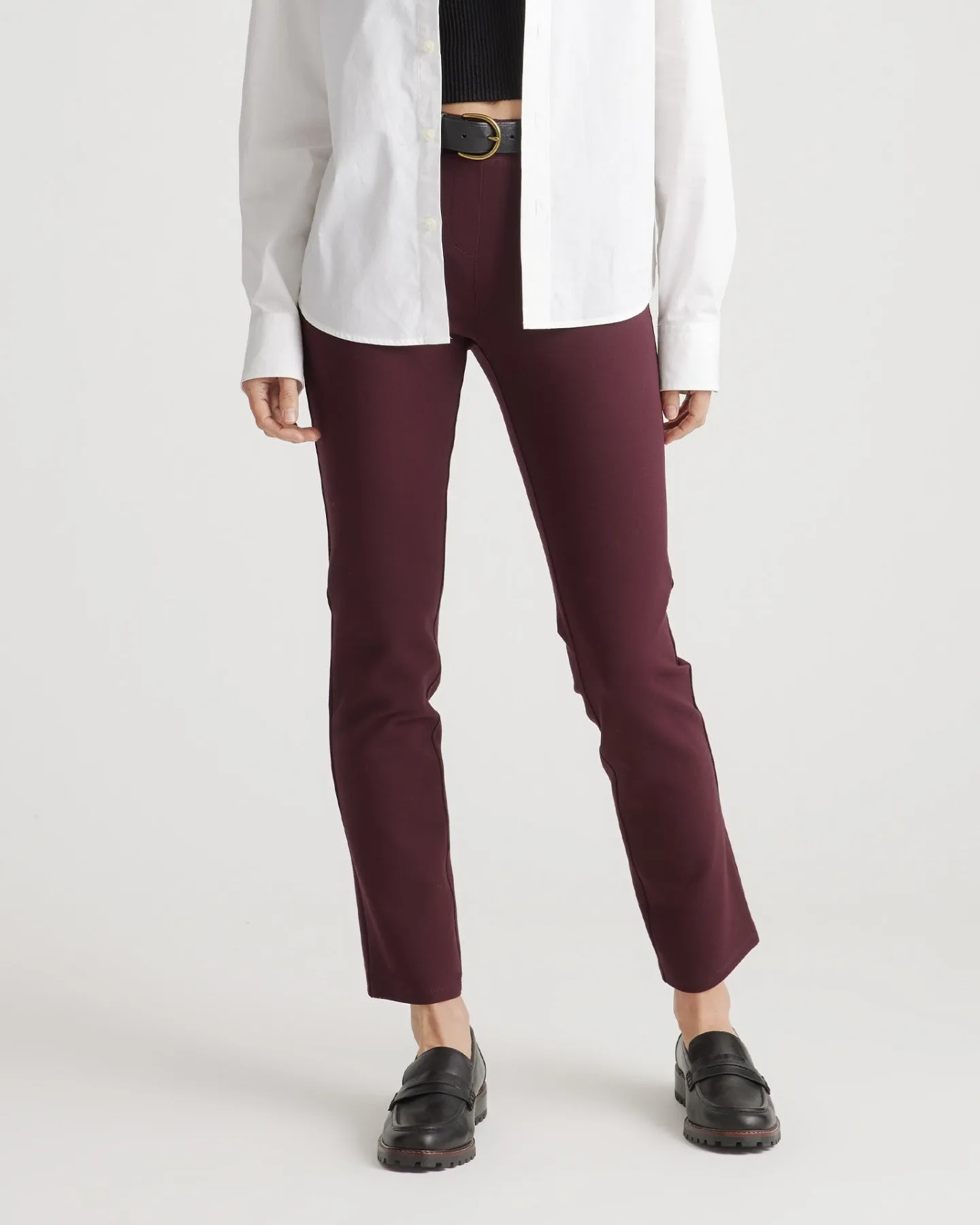 Ultra-Stretch Ponte Straight Leg Pants