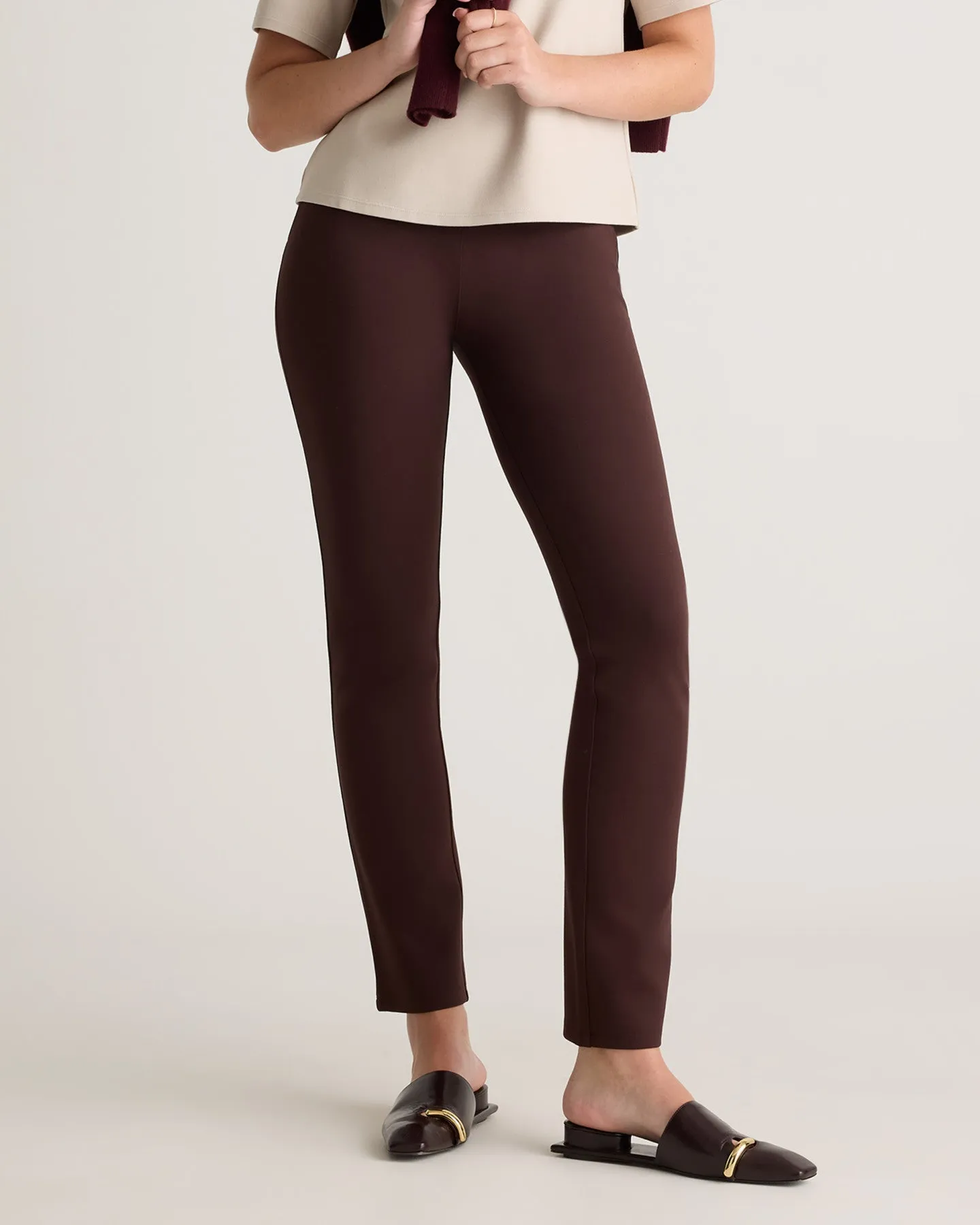 Ultra-Stretch Ponte Straight Leg Pants