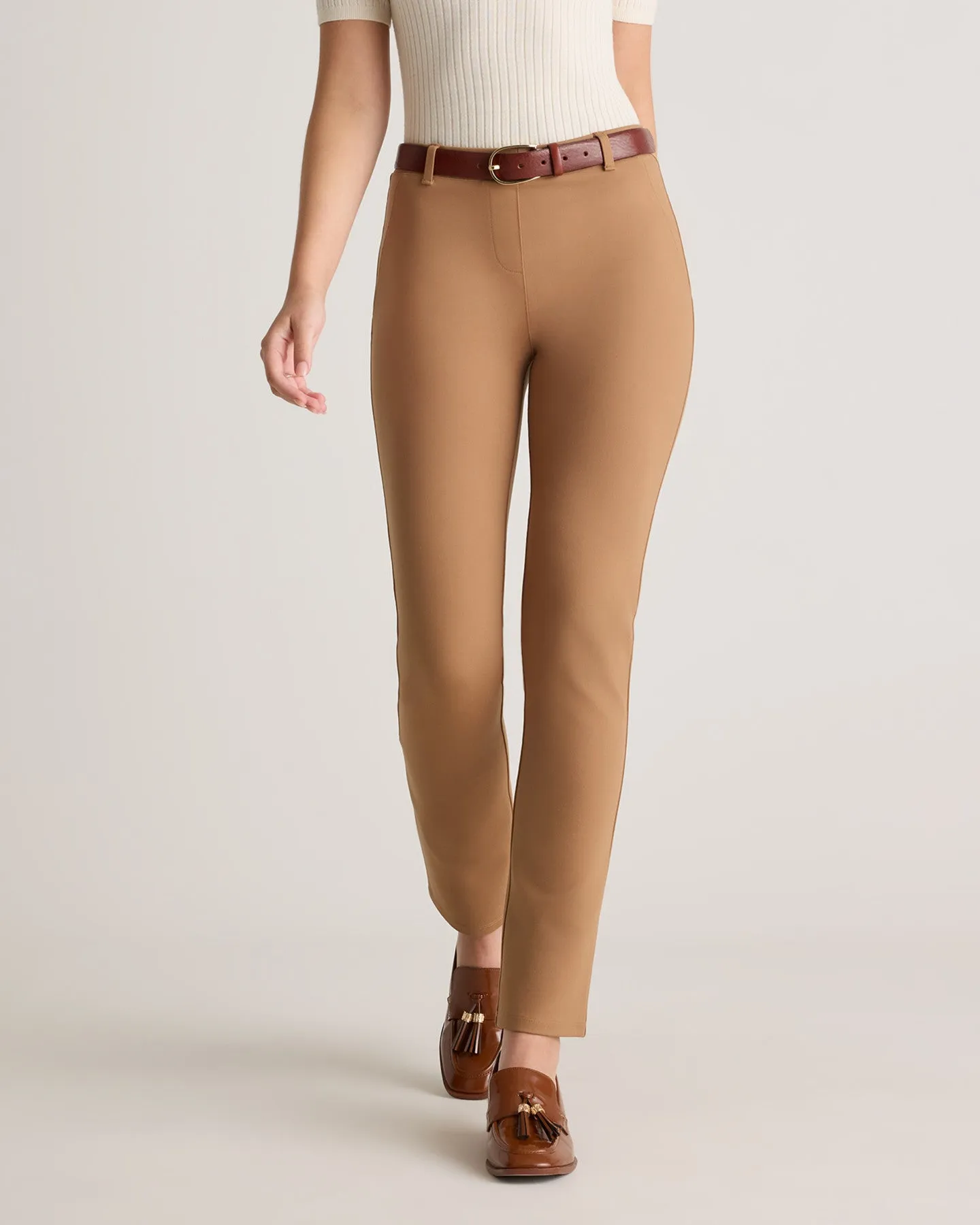 Ultra-Stretch Ponte Straight Leg Pants