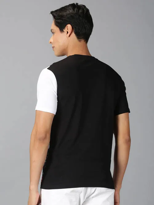 UrGear Colourblock Men Round Neck Multicolor T-shirt