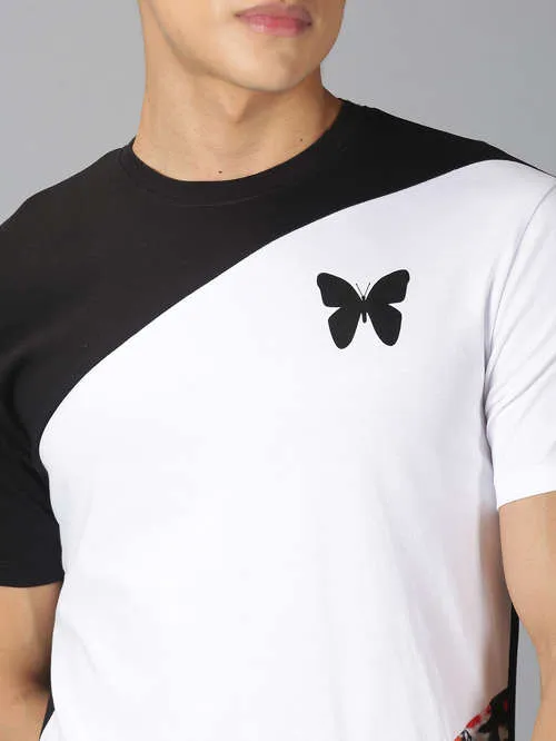 UrGear Colourblock Men Round Neck Multicolor T-shirt