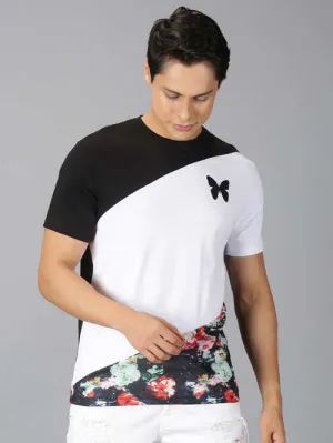 UrGear Colourblock Men Round Neck Multicolor T-shirt
