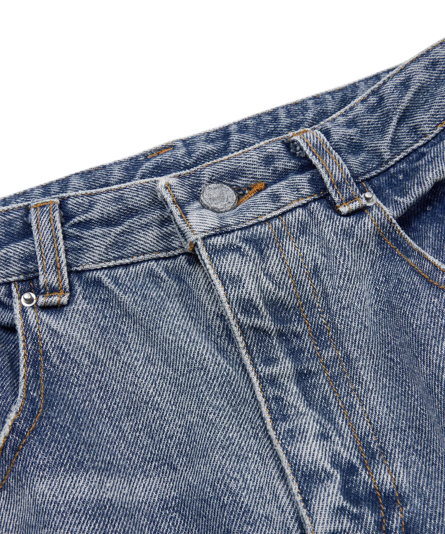 Versatile Distressed Tapered-leg Jeans