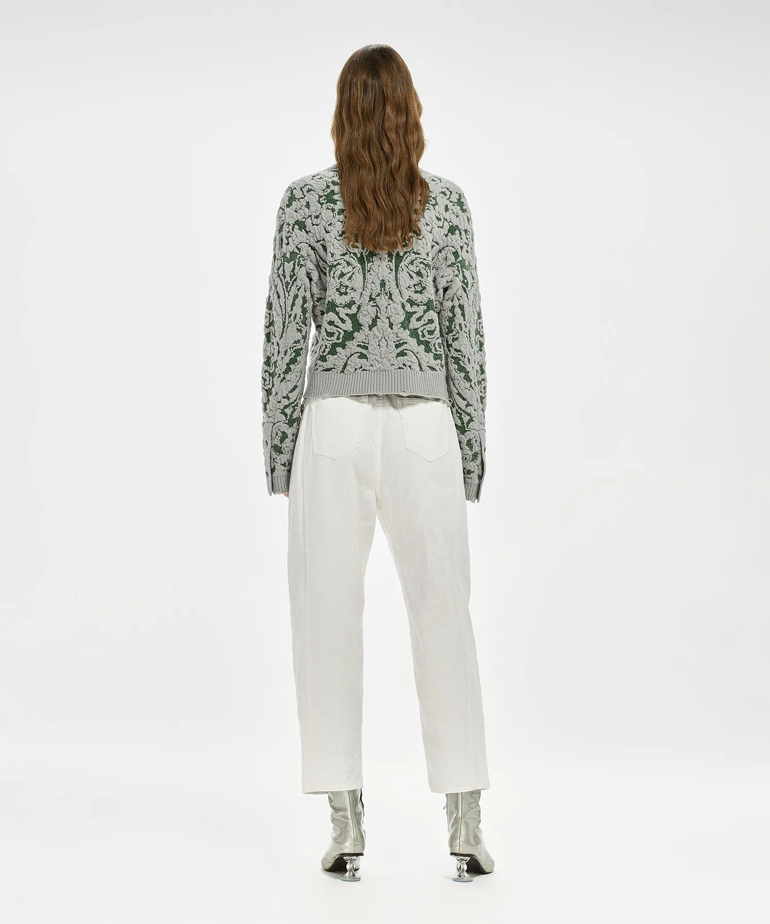 Versatile Distressed Tapered-leg Jeans