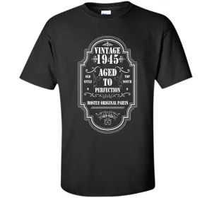 Vintage 1945 T-Shirt. Birthday Gifts For Women/Men
