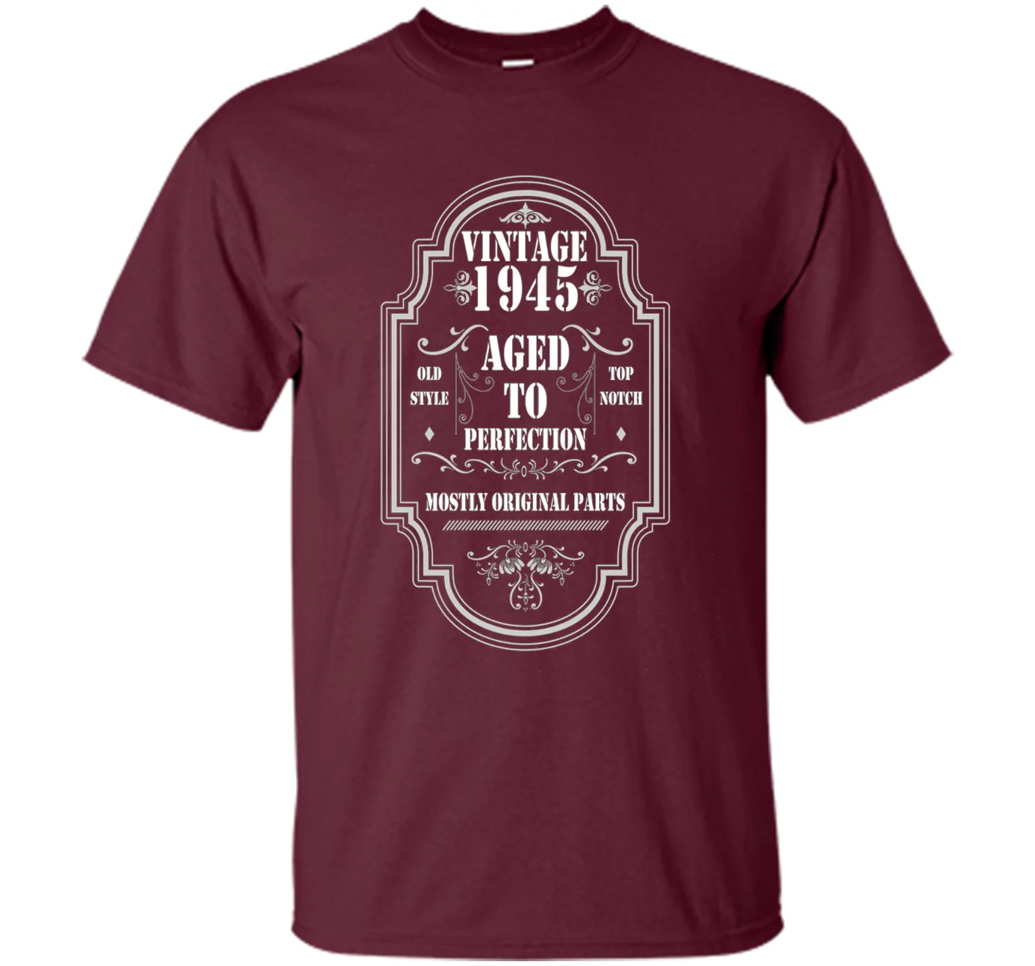 Vintage 1945 T-Shirt. Birthday Gifts For Women/Men