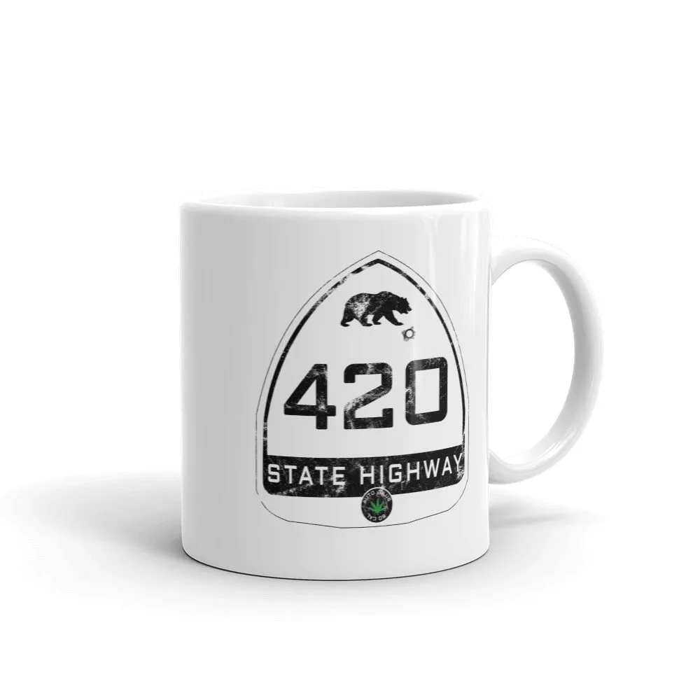 Vintage California State Highway Sign 420 Coffee Mug