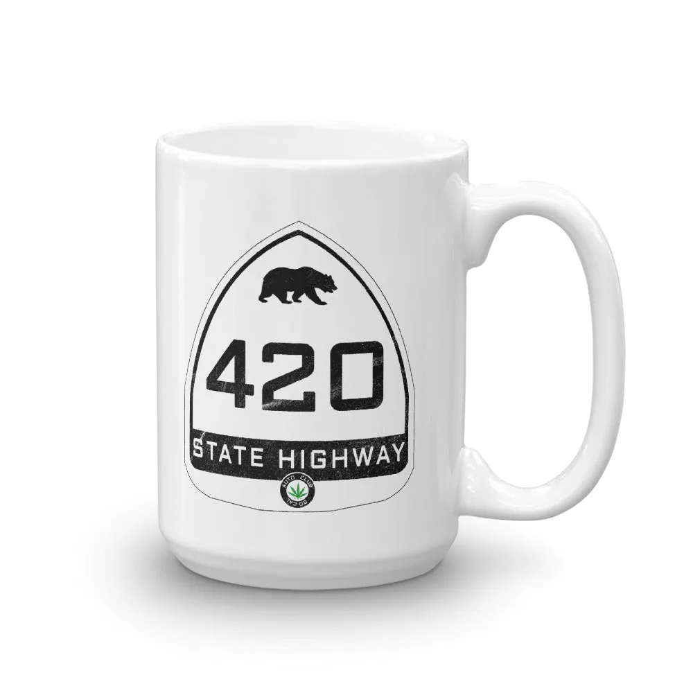 Vintage California State Highway Sign 420 Coffee Mug