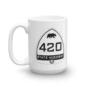 Vintage California State Highway Sign 420 Coffee Mug