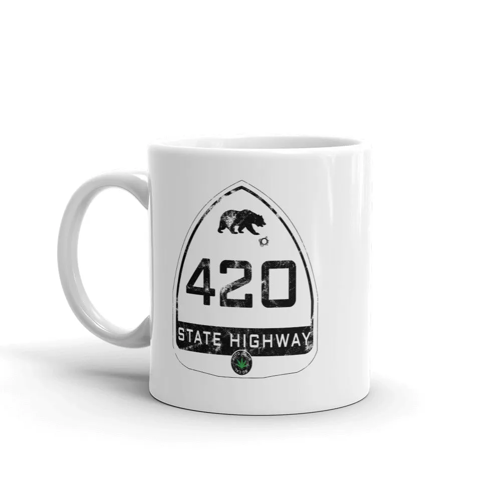 Vintage California State Highway Sign 420 Coffee Mug