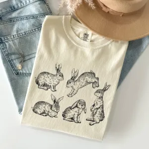 Vintage Easter Bunnies Tshirt