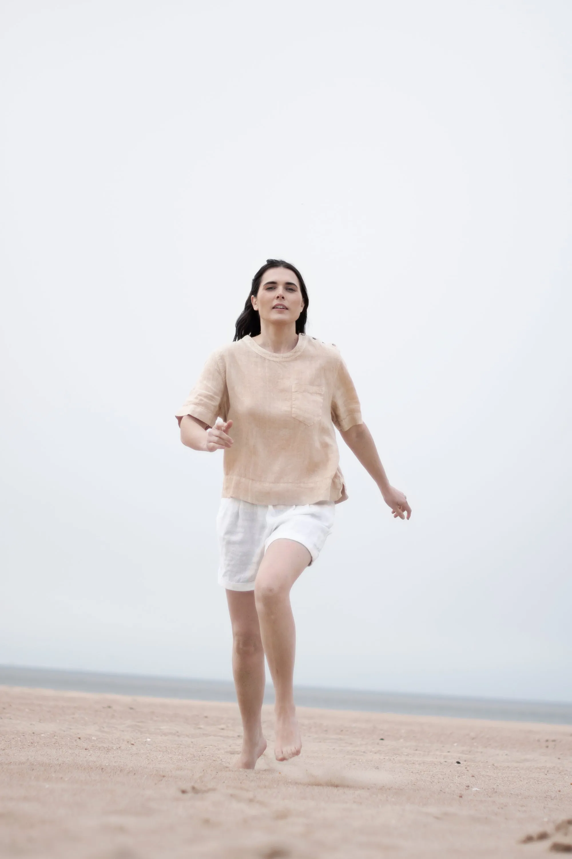 WASHED LINEN BUTTON DETAIL SHIRT WILLAH