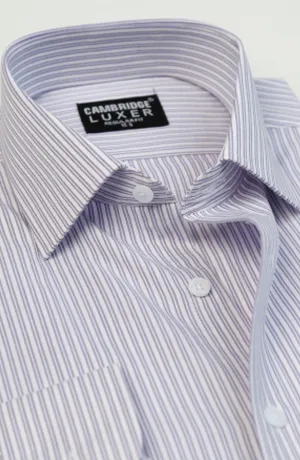 White/Lilac Luxer Formal Shirt