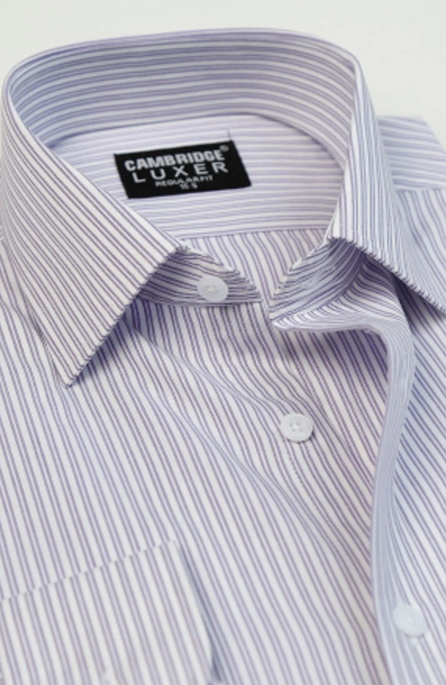 White/Lilac Luxer Formal Shirt
