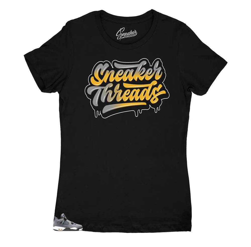 Womens - Retro 4 Cool Grey Sneaker Drip Shirt