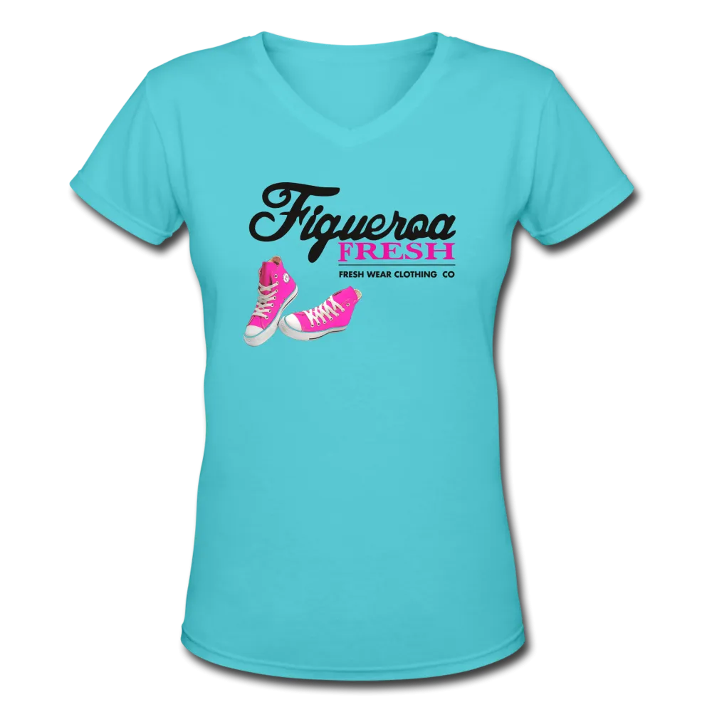 Women's V-Neck Figueroa fresh tee's