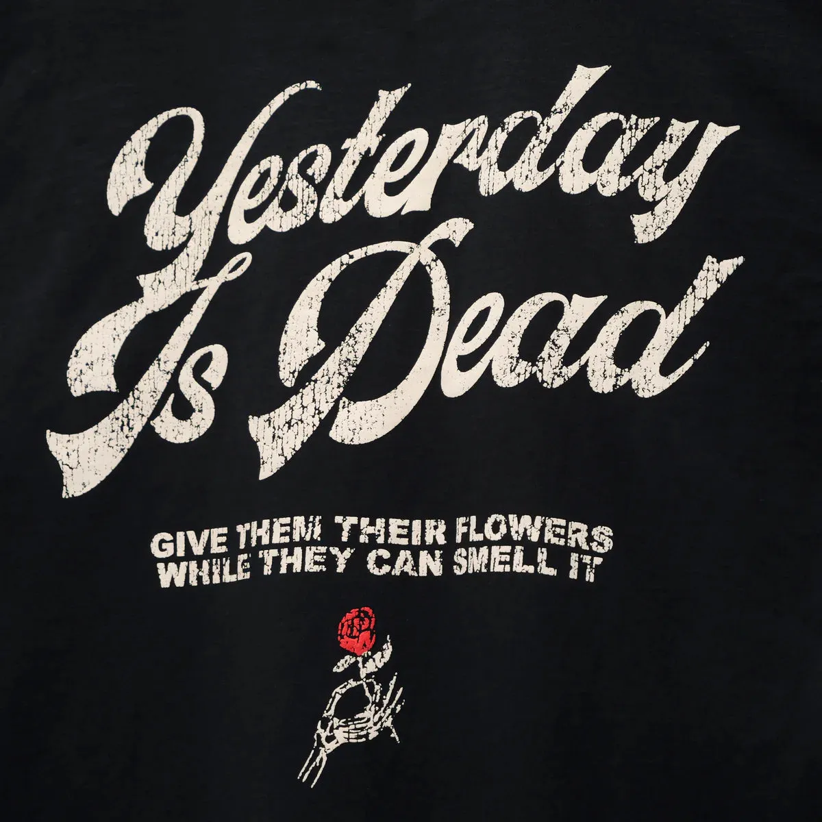 Yesterday is dead FRESH POSSIBILITIES TEE BLACK